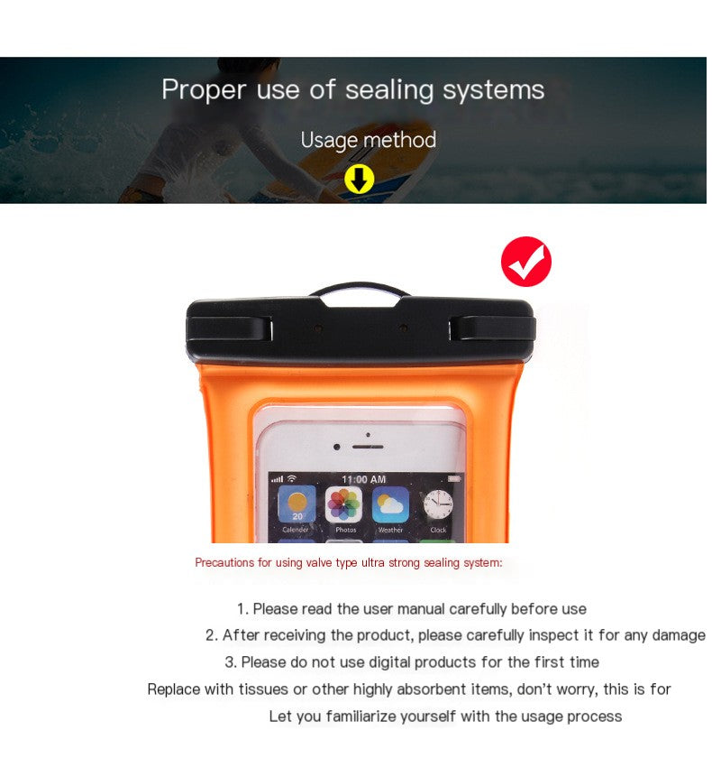 New Touchscreen Waterproof Phone Bag for Swimming