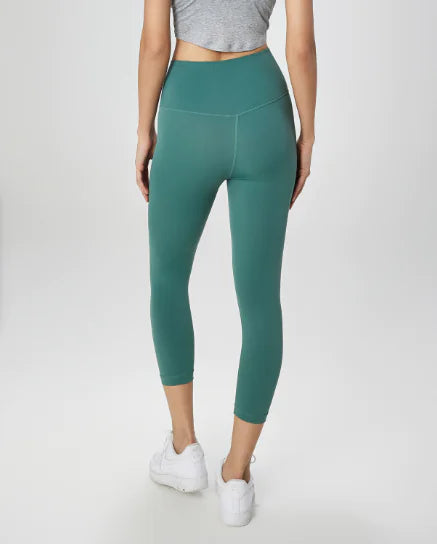 High-Waisted Peach Hip-Lifting Fitness Crop Pants